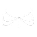 Bijoux Indiscrets Magnifique 8 Body Chain Silver - srebrny łańcuszek ozdobny