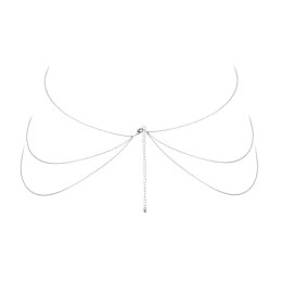 Bijoux Indiscrets Magnifique 8 Body Chain Silver - srebrny łańcuszek ozdobny