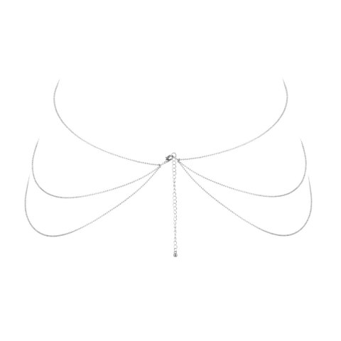 Bijoux Indiscrets Magnifique 8 Body Chain Silver - srebrny łańcuszek ozdobny Bijoux Indiscrets Magnifique 8 Body Chain Silver - srebrny łańcuszek ozdobny