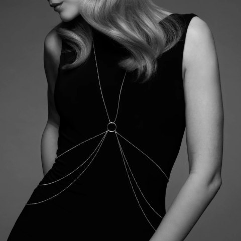 Bijoux Indiscrets Magnifique 8 Body Chain Silver - srebrny łańcuszek ozdobny Bijoux Indiscrets Magnifique 8 Body Chain Silver - srebrny łańcuszek ozdobny