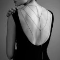 Bijoux Indiscrets Magnifique Back & Cleavage Chain Gold - ozdobny łańcuszek regulowany