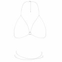Bijoux Indiscrets Magnifique Bra Chain Silver - Łańcuszek dekoracyjny srebrny