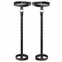 Bijoux Indiscrets Maze Back Leg Garter Black - Regulowany pasek na nogę