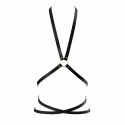 Bijoux Indiscrets Maze Body Harness Black - wielopozycyjna uprząż z eko-skory
