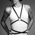Bijoux Indiscrets Maze Body Harness Black - wielopozycyjna uprząż z eko-skory