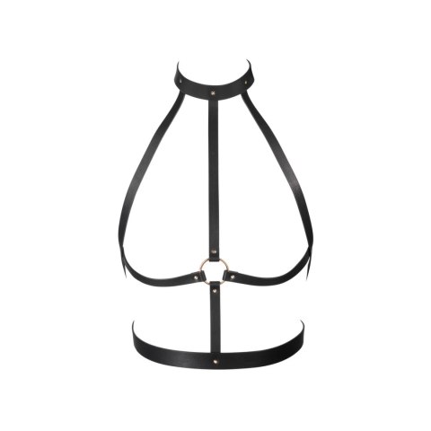 Bijoux Indiscrets Maze H Harness Black - uprząż z regulacją, czarna Bijoux Indiscrets Maze H Harness Black - uprząż z regulacją, czarna