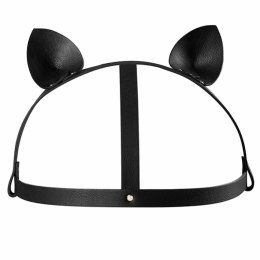Bijoux Indiscrets Maze Head Piece Black opaska z uszami, czarna, 54-62 cm