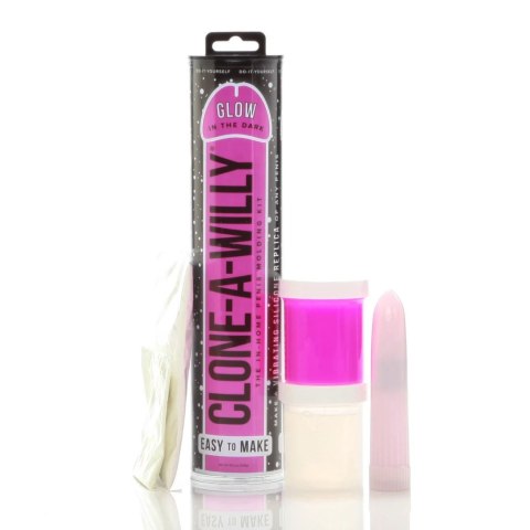 Clone-A-Willy Kit Pink Glow - Zestaw do Klonowania, Świecący, Wibrujący Clone-A-Willy Kit Pink Glow - Zestaw do Klonowania, Świecący, Wibrujący