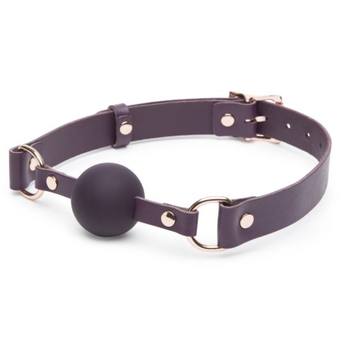 Fifty Shades of Grey Freed Cherished Leather Ball Gag regulowany fiolet Fifty Shades of Grey Freed Cherished Leather Ball Gag regulowany fiolet