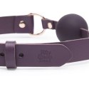 Fifty Shades of Grey Freed Cherished Leather Ball Gag regulowany fiolet