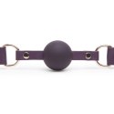 Fifty Shades of Grey Freed Cherished Leather Ball Gag regulowany fiolet