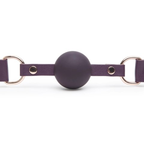 Fifty Shades of Grey Freed Cherished Leather Ball Gag regulowany fiolet Fifty Shades of Grey Freed Cherished Leather Ball Gag regulowany fiolet