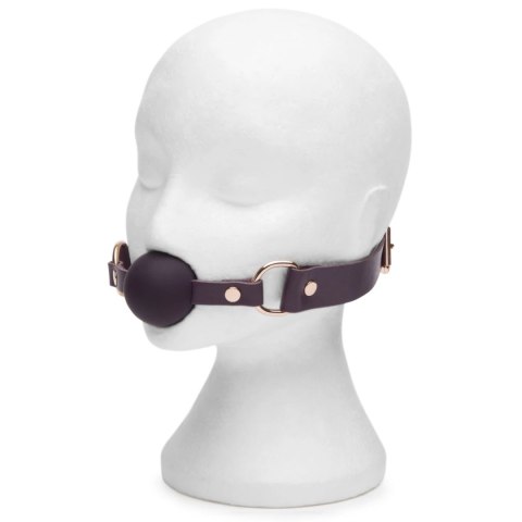 Fifty Shades of Grey Freed Cherished Leather Ball Gag regulowany fiolet Fifty Shades of Grey Freed Cherished Leather Ball Gag regulowany fiolet