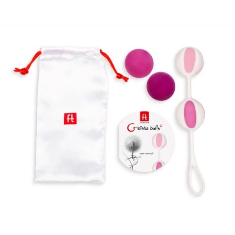 Gvibe Geisha Balls 2 Pink - System treningowy mięśni Kegla, 4 kulki Gvibe Geisha Balls 2 Pink - System treningowy mięśni Kegla, 4 kulki