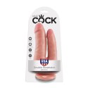 King Cock Double Model 20,9cm - Dwustronna anatomiczna forma z przyssawką