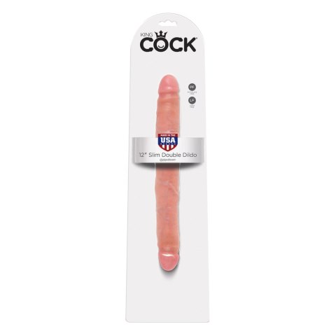 King Cock Slim Double 12" Flesh - podwojny model intymny realistyczny King Cock Slim Double 12" Flesh - podwojny model intymny realistyczny
