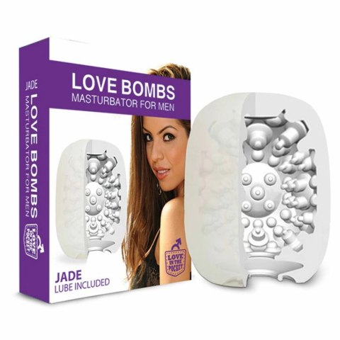 Love in the Pocket Love Bombs Jade - elastyczna maszyna intymna męska Love in the Pocket Love Bombs Jade - elastyczna maszyna intymna męska