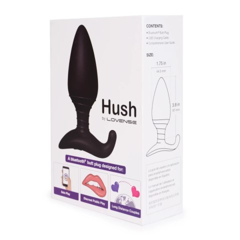Lovense Hush 44,5 mm - model zdalnie sterowany, silikon medyczny Lovense Hush 44,5 mm - model zdalnie sterowany, silikon medyczny