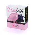 LoversPremium Blindfolds - Zestaw 2 Opasek na Oczy Rożowa i Niebieska