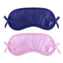 LoversPremium Blindfolds - Zestaw 2 Opasek na Oczy Rożowa i Niebieska