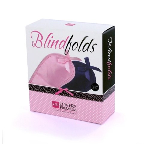 LoversPremium Blindfolds - Zestaw 2 Opasek na Oczy Rożowa i Niebieska LoversPremium Blindfolds - Zestaw 2 Opasek na Oczy Rożowa i Niebieska