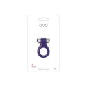 OVO B1 Pierścień wibrujący silikonowy lilac chrome - wodoodporny