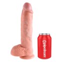 Pipedream King Cock 10" z podstawą, model anatomiczny, kolor jasny