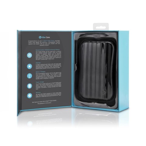 B-Vibe Triplet Black - wibrująca sonda z 2 silnikami i pilotem B-Vibe Triplet Black - wibrująca sonda z 2 silnikami i pilotem