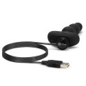 B-Vibe Triplet Black - wibrująca sonda z 2 silnikami i pilotem