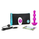 B-Vibe Triplet Fuchsia - Koraliki z funkcją wibracji i pilotem