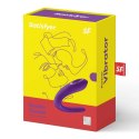 Satisfyer Double Classic model dla par, wodoodporny, 10 trybow, silikon