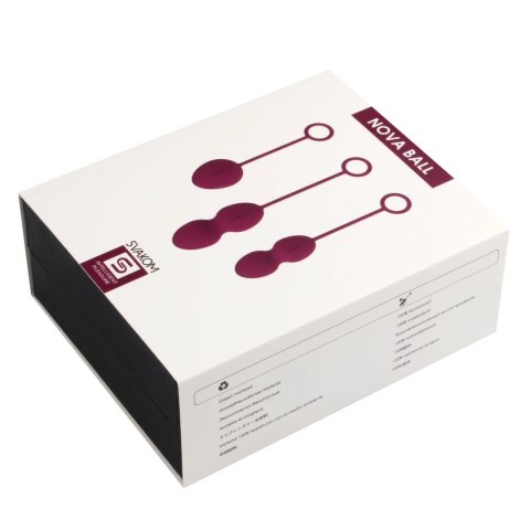 Svakom Nova Zestaw Kul Kegla Violet 3 wagi wodoodporne silikon Svakom Nova Zestaw Kul Kegla Violet 3 wagi wodoodporne silikon