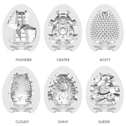 Tenga Egg 6 Styles Pack Serie 2 - Zestaw 6 modeli elastycznych