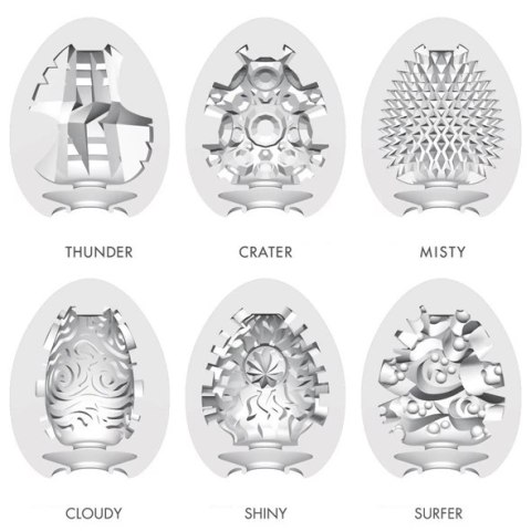 Tenga Egg 6 Styles Pack Serie 2 - Zestaw 6 modeli elastycznych Tenga Egg 6 Styles Pack Serie 2 - Zestaw 6 modeli elastycznych