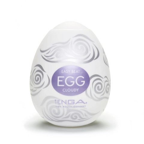 Tenga Egg Cloudy 1 szt. - elastyczna nakładka intymna z wypukłą teksturą