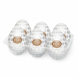 Tenga Egg Crater - zestaw 6 elastycznych nakładek intymnych