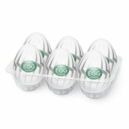 Tenga Egg Thunder - zestaw 6 elastycznych nakładek intymnych