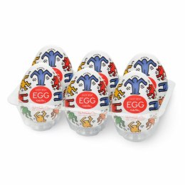 Tenga Keith Haring Egg Dance - zestaw 6 elastycznych nakładek