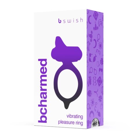 B Swish bcharmed Basic Black - silikonowy wodoodporny pierścień wibrujący B Swish bcharmed Basic Black - silikonowy wodoodporny pierścień wibrujący