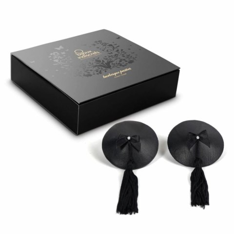 Bijoux Indiscrets Burlesque Pasties Black czarne nakładki ozdobne