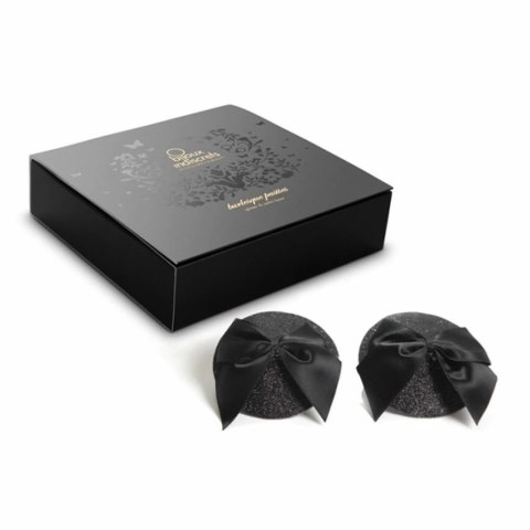 Bijoux Indiscrets Burlesque Pasties Bow czarne nakładki dekoracyjne