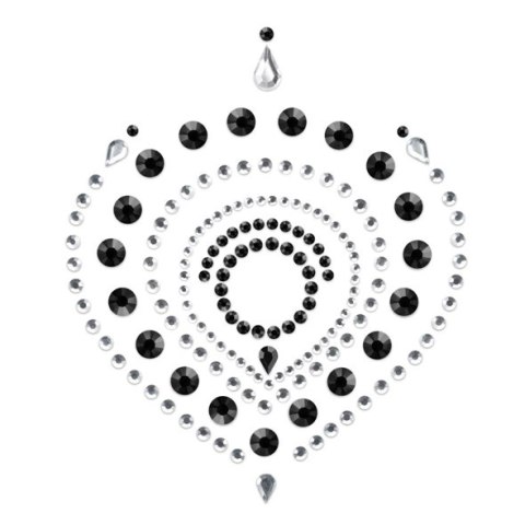 Bijoux Indiscrets Flamboyant Black & Silver - Kryształki dekoracyjne na ciało Bijoux Indiscrets Flamboyant Black & Silver - Kryształki dekoracyjne na ciało
