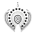 Bijoux Indiscrets Flamboyant Black & Silver - Kryształki dekoracyjne na ciało