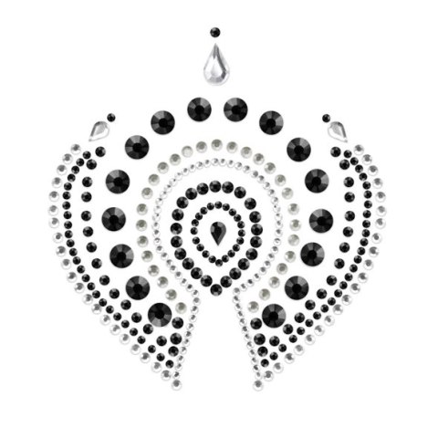 Bijoux Indiscrets Flamboyant Black & Silver - Kryształki dekoracyjne na ciało Bijoux Indiscrets Flamboyant Black & Silver - Kryształki dekoracyjne na ciało