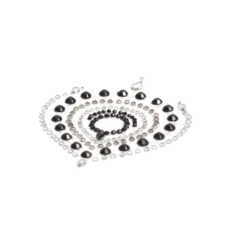 Bijoux Indiscrets Flamboyant Black & Silver - Kryształki dekoracyjne na ciało Bijoux Indiscrets Flamboyant Black & Silver - Kryształki dekoracyjne na ciało