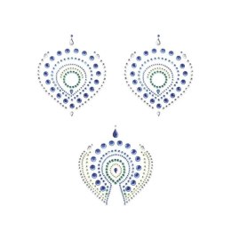 Bijoux Indiscrets Flamboyant Blue & Green - Kryształki dekoracyjne do ciała