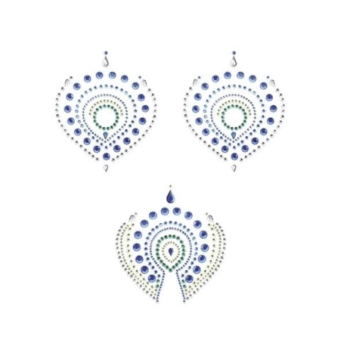 Bijoux Indiscrets Flamboyant Blue & Green - Kryształki dekoracyjne do ciała Bijoux Indiscrets Flamboyant Blue & Green - Kryształki dekoracyjne do ciała