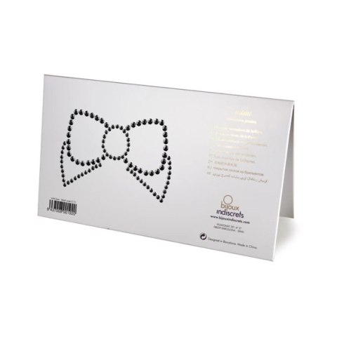 Bijoux Indiscrets Mimi Bow Black ozdobne aplikacje na piersi czarne Bijoux Indiscrets Mimi Bow Black ozdobne aplikacje na piersi czarne