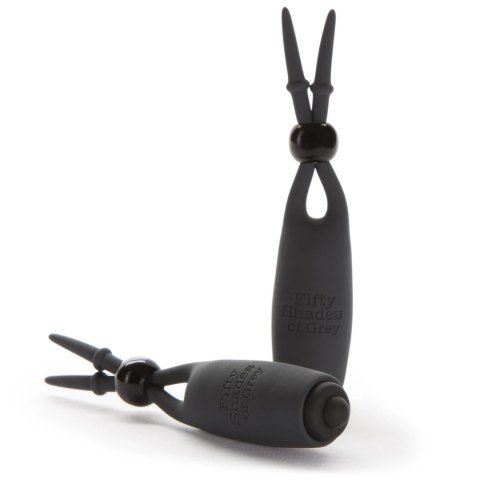 Fifty Shades of Grey Sweet Torture silikonowe wibrujące klipsy 10,8cm Fifty Shades of Grey Sweet Torture silikonowe wibrujące klipsy 10,8cm
