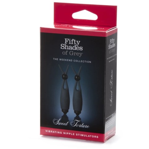 Fifty Shades of Grey Sweet Torture silikonowe wibrujące klipsy 10,8cm Fifty Shades of Grey Sweet Torture silikonowe wibrujące klipsy 10,8cm